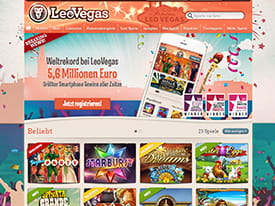 Vorschau LeoVegas mobile Jackpot Rekord