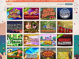 Vorschau Spielauswahl LeoVegas Slots